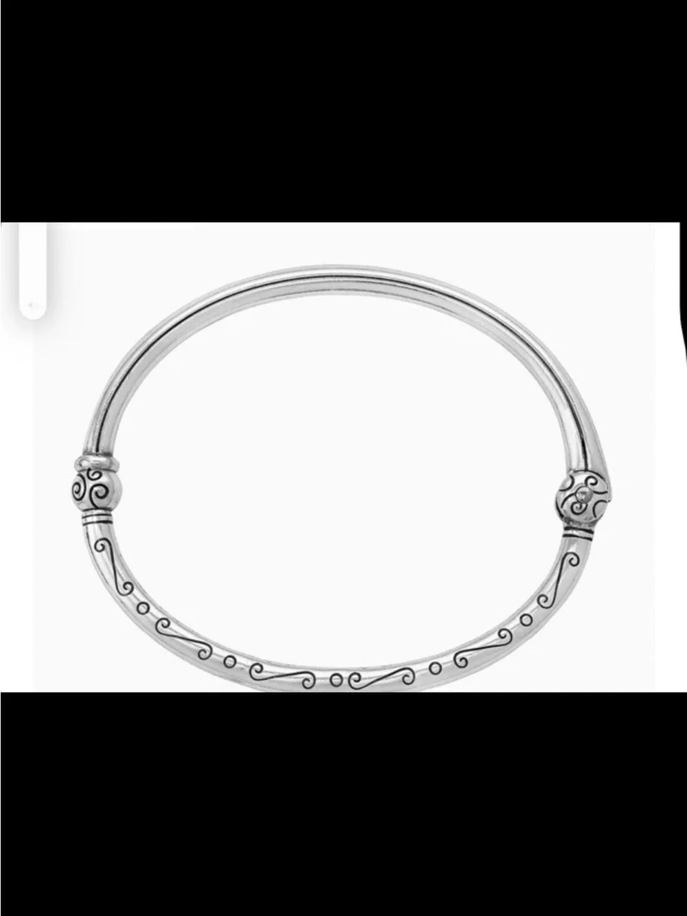 NWOT Brighton Best seller Silver Scrolled Bangle Bracelet